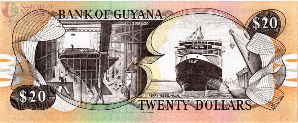 ГАЙАНА 20 ДОЛЛАРОВ 2