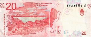 АРГЕНТИНА 20 ПЕСО 2