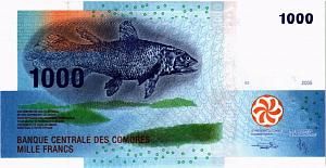 КОМОРСКИЕ ОСТРОВА 1000 ФРАНКОВ 2