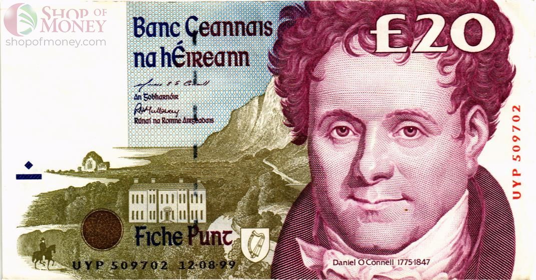 ИРЛАНДИЯ 20 ФУНТОВ (12.08.1999) 1