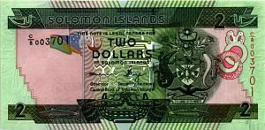 СОЛОМОНОВЫ ОСТРОВА 2 ДОЛЛАРА 1