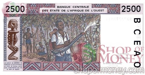 WAS - ТОГО 2500 ФРАНКОВ (T) 2