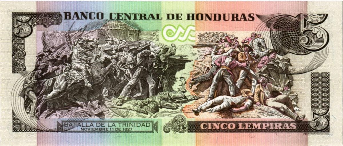 ГОНДУРАС 5 ЛЕМПИР 2