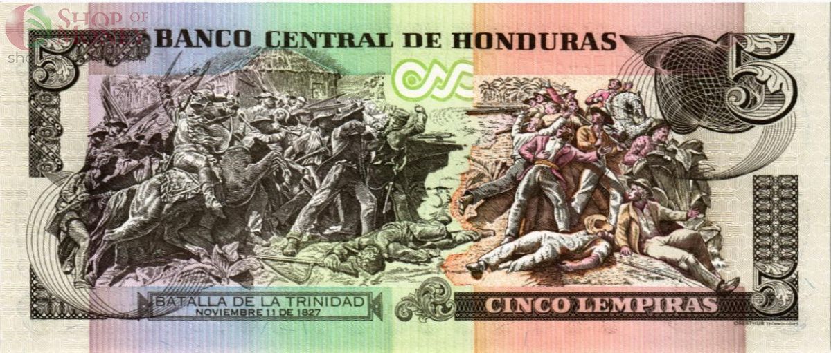 ГОНДУРАС 5 ЛЕМПИР 2