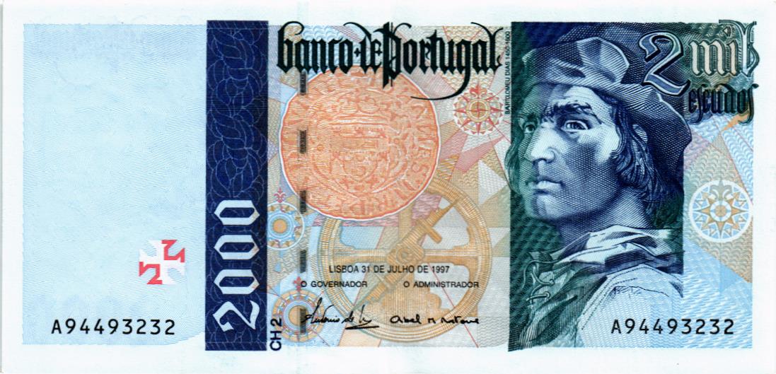 ПОРТУГАЛИЯ 2000 ЭСКУДО 1