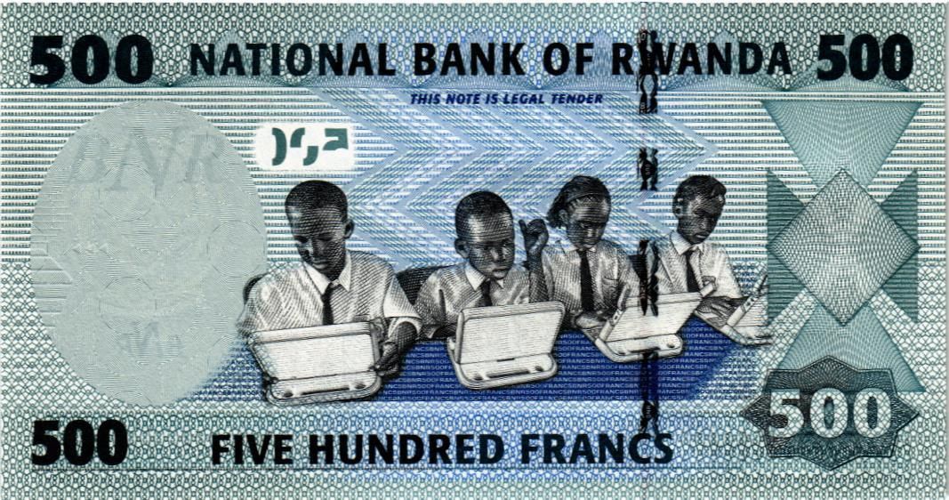 РУАНДА 500 ФРАНКОВ 2