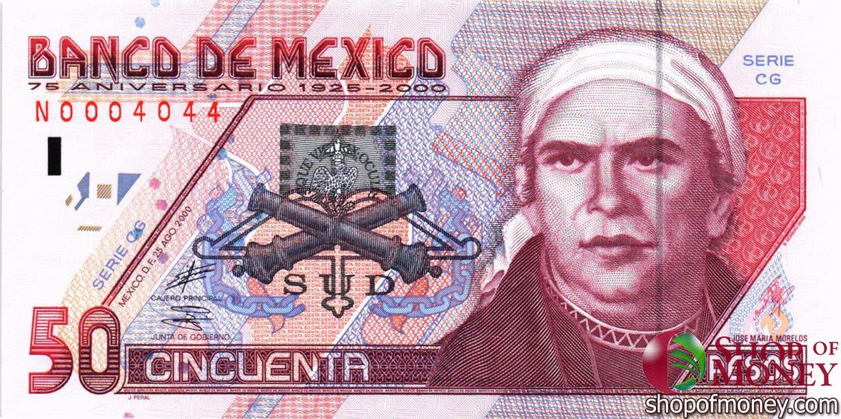 МЕКСИКА 500-200-100-50-20 ПЕСО 5