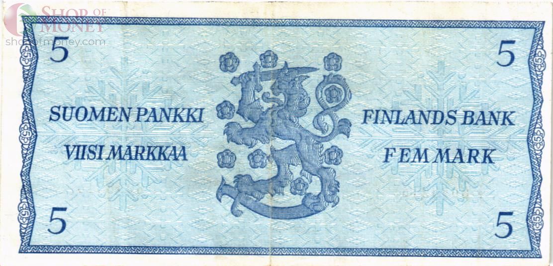 ФИНЛЯНДИЯ 5 МАРОК (Litt. B) 2