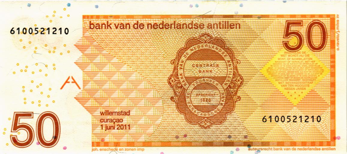 НИДЕРЛАНДСКИЕ АНТИЛЬСКИЕ ОСТРОВА 50 ГУЛЬДЕНОВ 2
