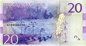 ШВЕЦИЯ 20 КРОН 2