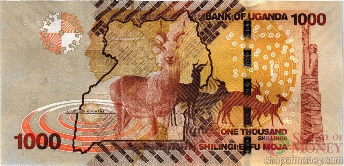 УГАНДА 1000 ШИЛЛИНГОВ 2