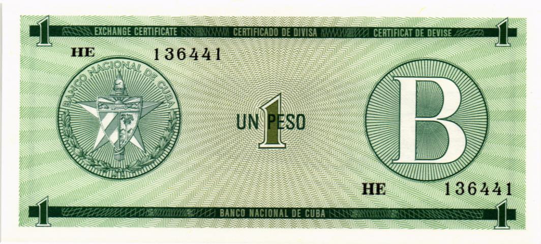 КУБА 1 ПЕСО 1
