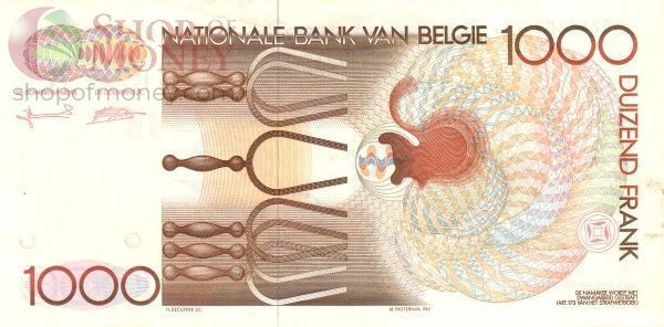 БЕЛЬГИЯ 1000 ФРАНКОВ 2
