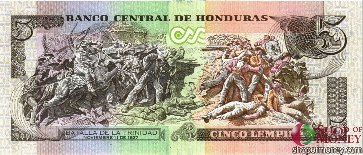 ГОНДУРАС 5 ЛЕМПИР 2