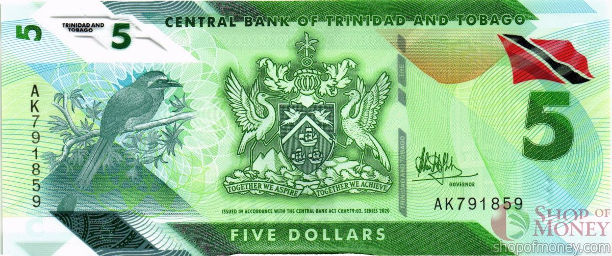 ТРИНИДАД И ТОБАГО 5 ДОЛЛАРОВ 1