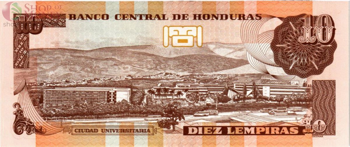 ГОНДУРАС 10 ЛЕМПИР 2
