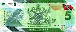 ТРИНИДАД И ТОБАГО 5 ДОЛЛАРОВ 1