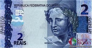 БРАЗИЛИЯ 2 РЕАЛА 1