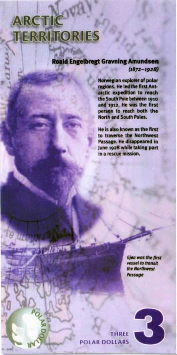 АРКТИЧЕСКИЕ ТЕРРИТОРИИ 3 ДОЛЛАРА (ОБРАЗЕЦ) 2