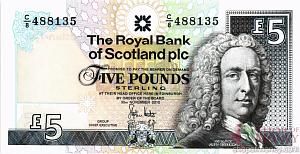 ШОТЛАНДИЯ 5 ФУНТОВ 1