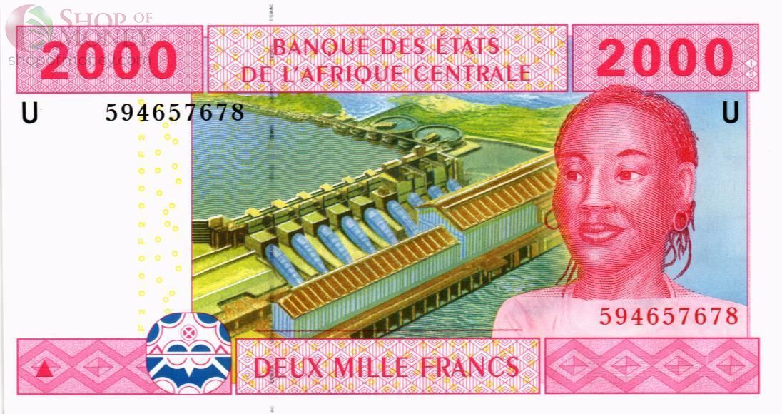 CAS - КАМЕРУН 2000 ФРАНКОВ (U) 1