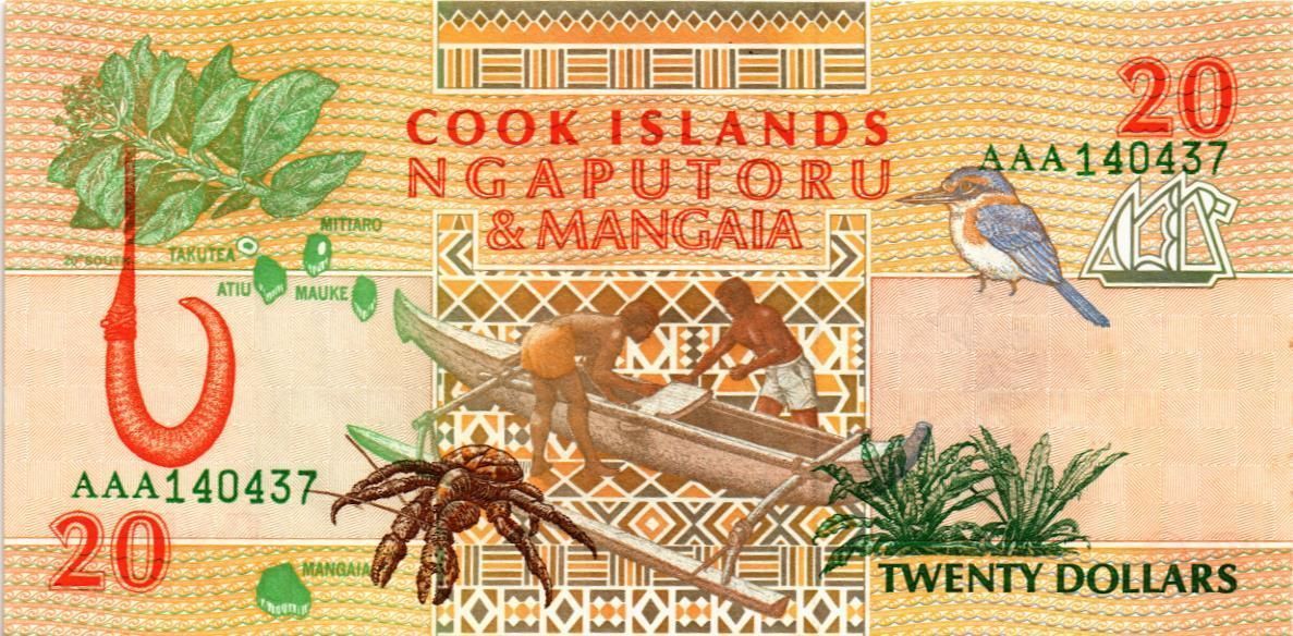 ОСТРОВА КУКА 20 ДОЛЛАРОВ 2