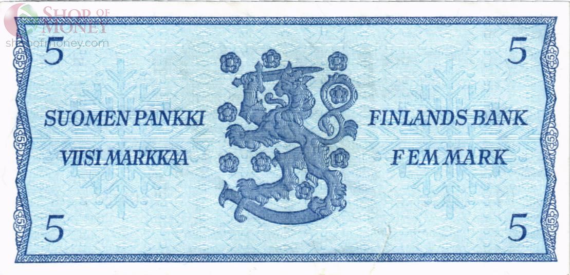 ФИНЛЯНДИЯ 5 МАРОК (Litt. B) 2