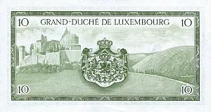 ЛЮКСЕМБУРГ 10 ФРАНКОВ 2