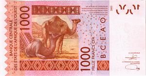 WAS - МАЛИ 1000 ФРАНКОВ (D) 2