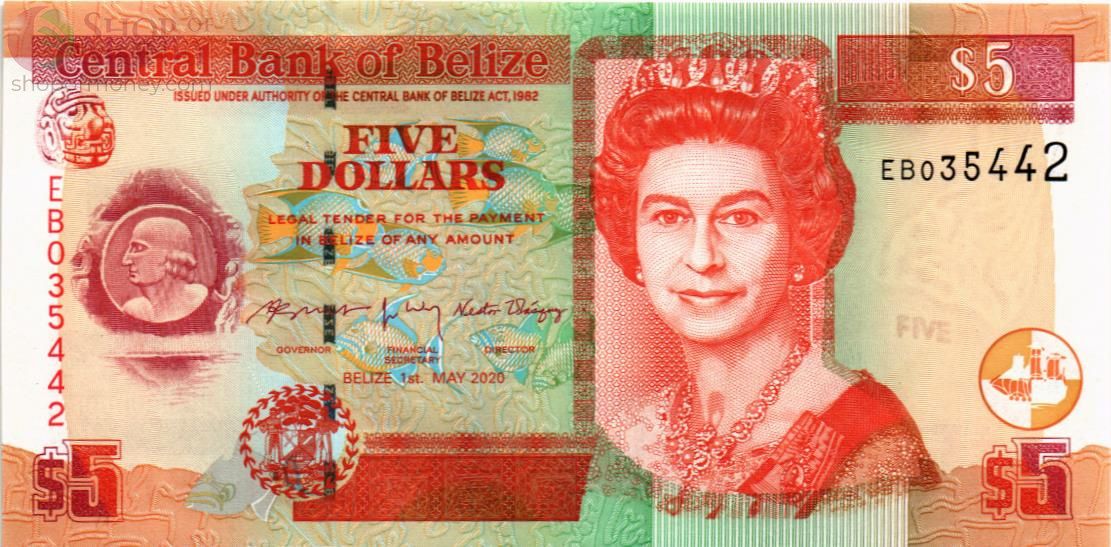 БЕЛИЗ 5 ДОЛЛАРОВ 1