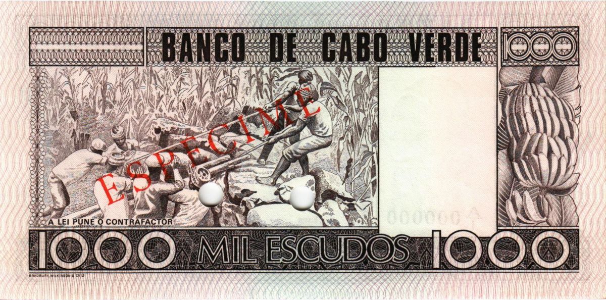 КАБО-ВЕРДЕ 1000 ЭСКУДО (ОБРАЗЕЦ) 2