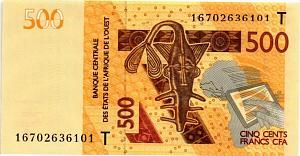 WAS - ТОГО 500 ФРАНКОВ (T) 1