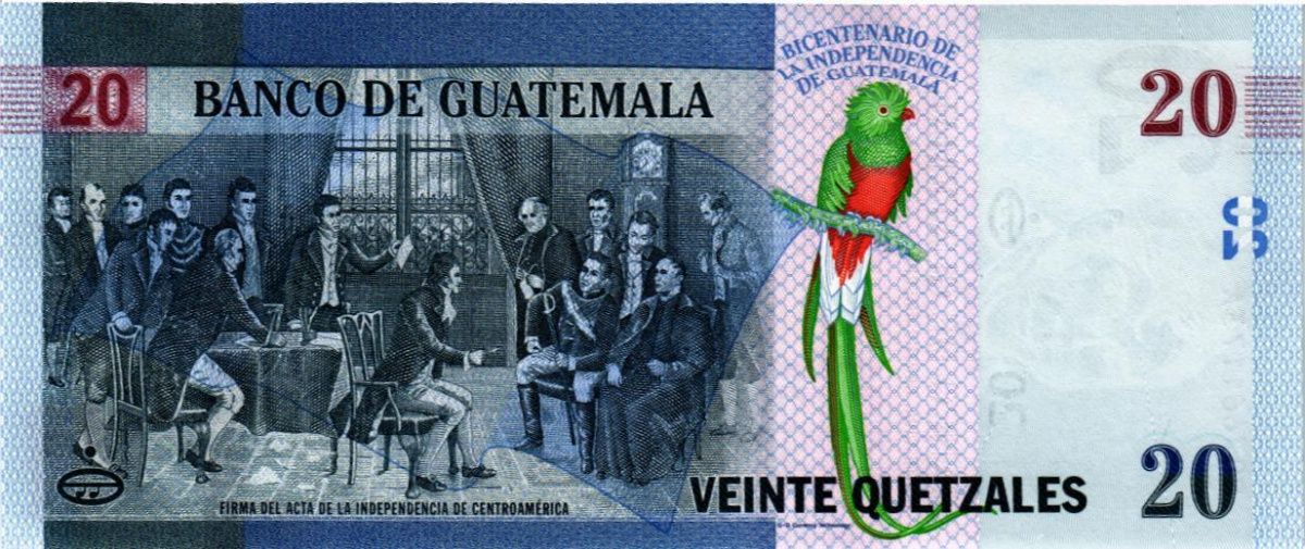 ГВАТЕМАЛА 20 КЕТСАЛЬ 2