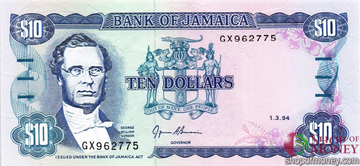 ЯМАЙКА 10 ДОЛЛАРОВ 1