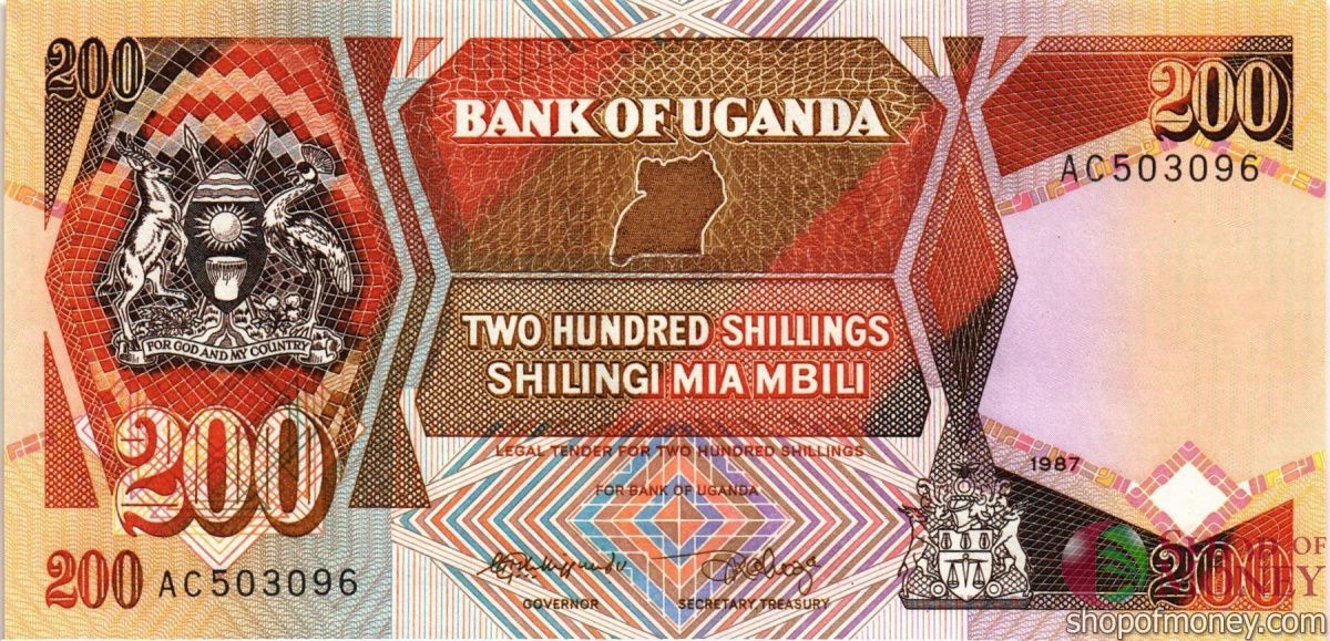 УГАНДА 200 ШИЛЛИНГОВ 1