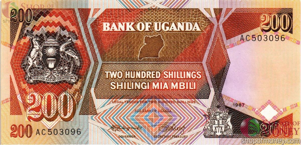 УГАНДА 200 ШИЛЛИНГОВ 1