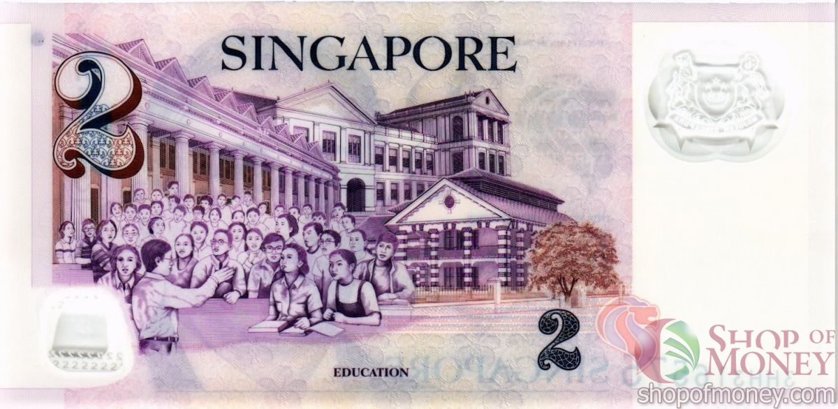 СИНГАПУР 2 ДОЛЛАРА 2