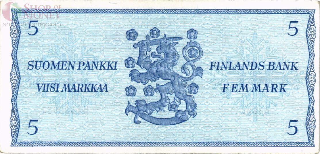 ФИНЛЯНДИЯ 5 МАРОК (Litt. B) 2