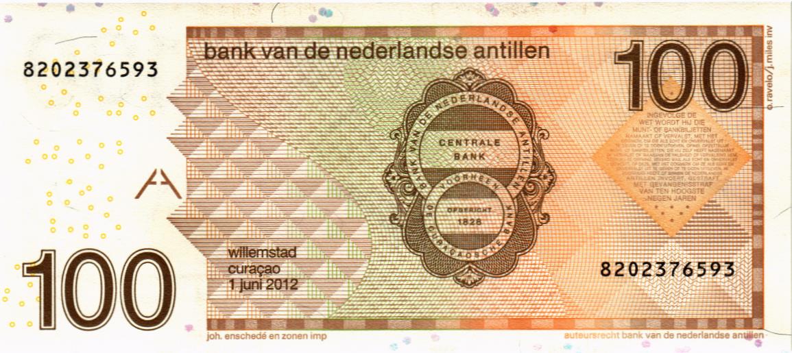НИДЕРЛАНДСКИЕ АНТИЛЬСКИЕ ОСТРОВА 100 ГУЛЬДЕНОВ 2
