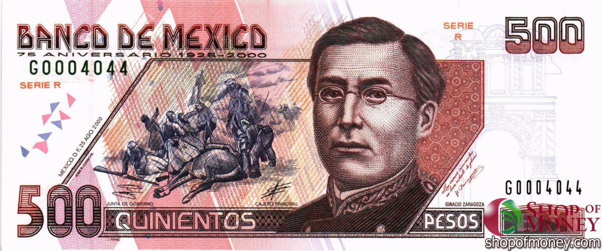 МЕКСИКА 500-200-100-50-20 ПЕСО 11