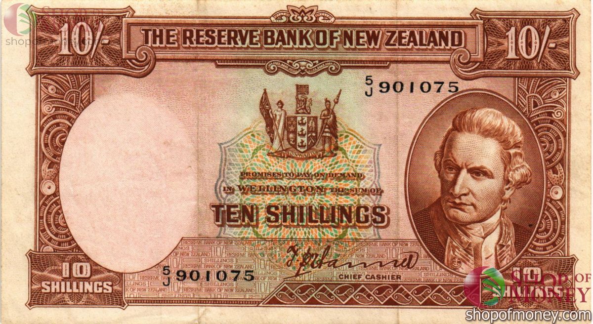 НОВАЯ ЗЕЛАНДИЯ 10 ШИЛЛИНГОВ usd 1