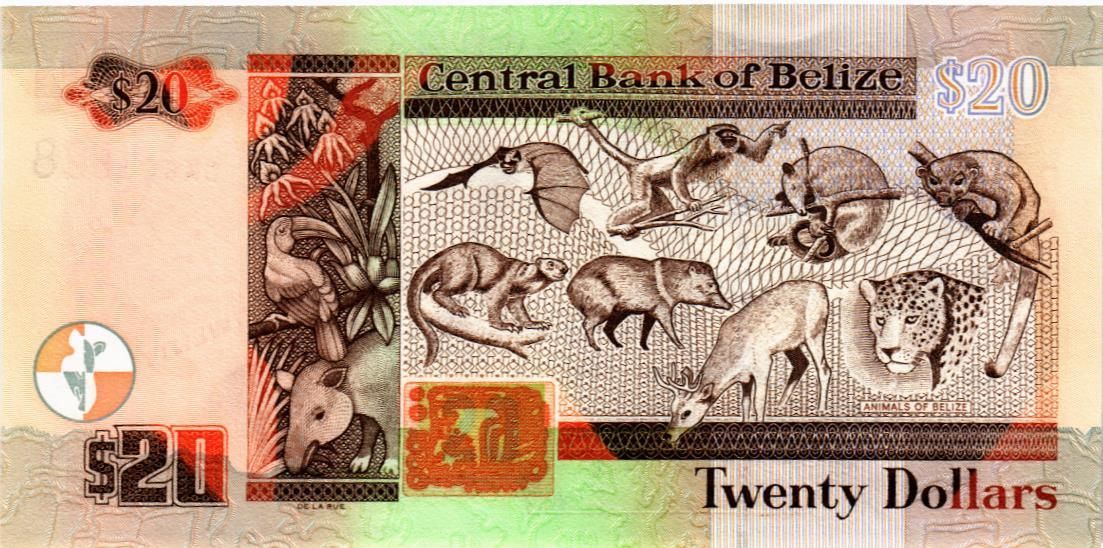БЕЛИЗ 20 ДОЛЛАРОВ 2