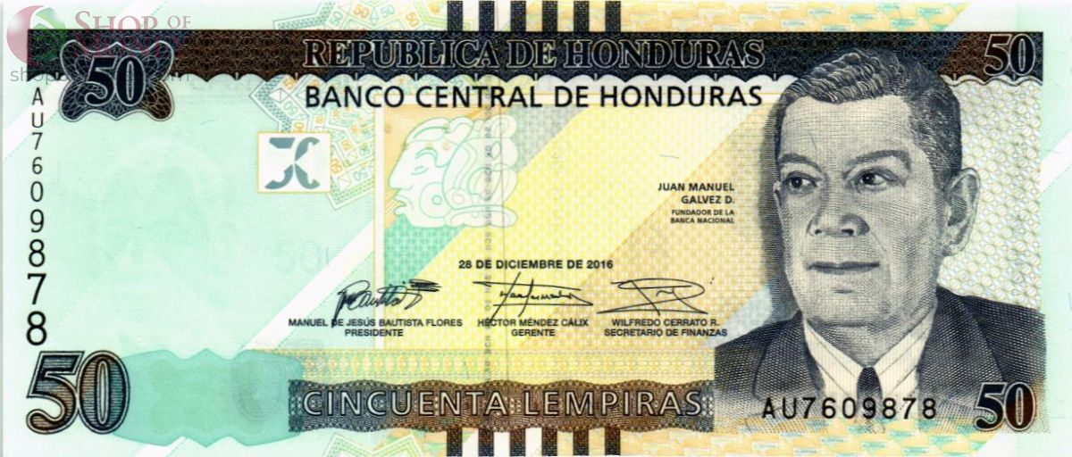 ГОНДУРАС 50 ЛЕМПИР 1