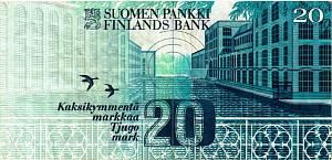 ФИНЛЯНДИЯ 20 МАРОК (Litt. A) 2