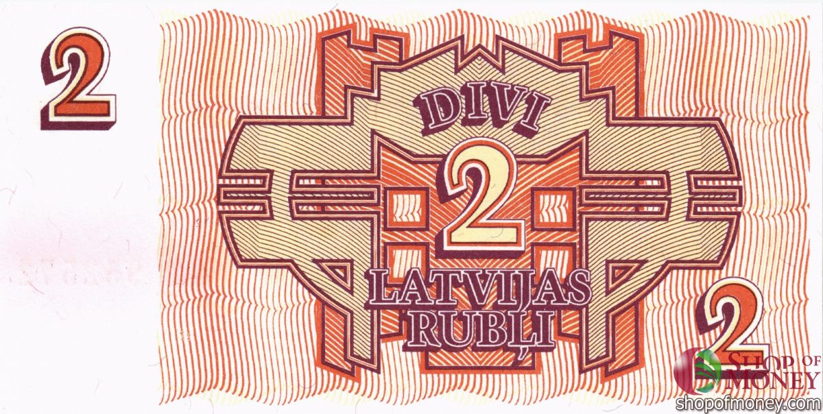 ЛАТВИЯ 2 РУБЛЯ 2