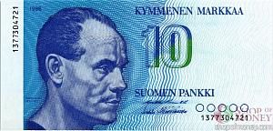 ФИНЛЯНДИЯ 10 МАРОК 1