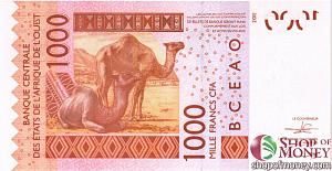 НИГЕР 1000 ФРАНКОВ 2