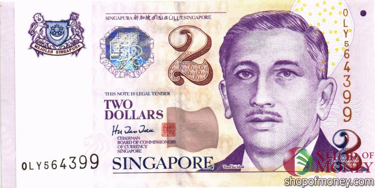 СИНГАПУР 2 ДОЛЛАРА 1