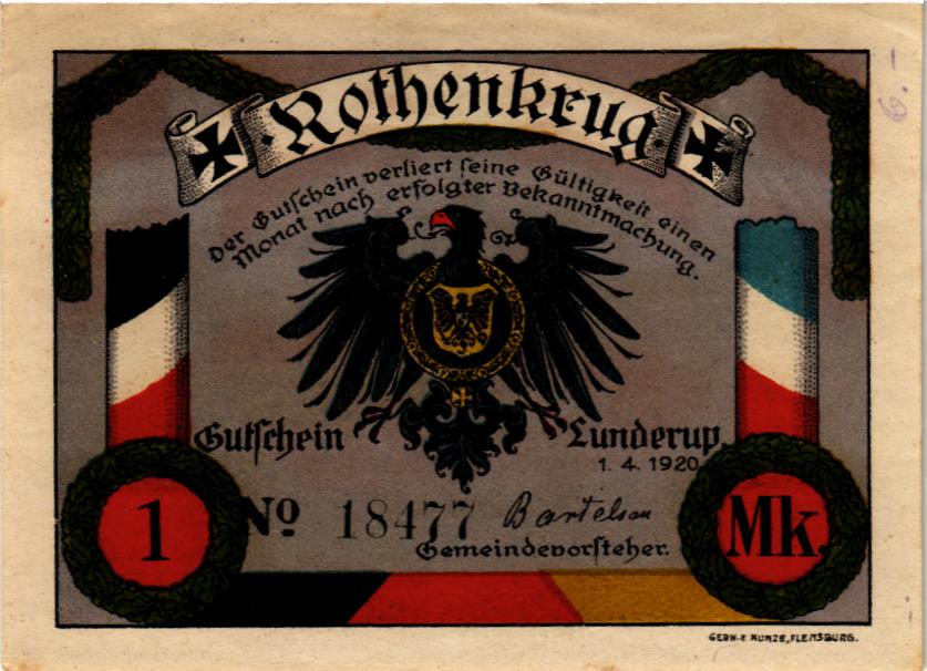 ДАНИЯ-ГЕРМАНИЯ 1 МАРКА (НОТГЕЛЬД) 2