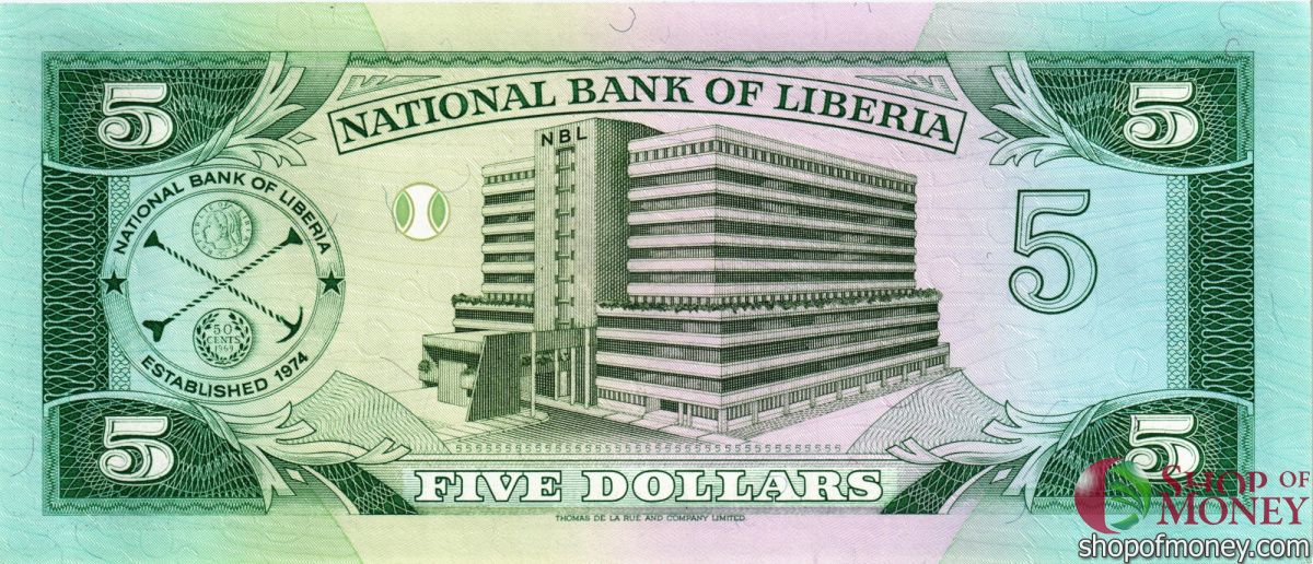 ЛИБЕРИЯ 5 ДОЛЛАРОВ 2